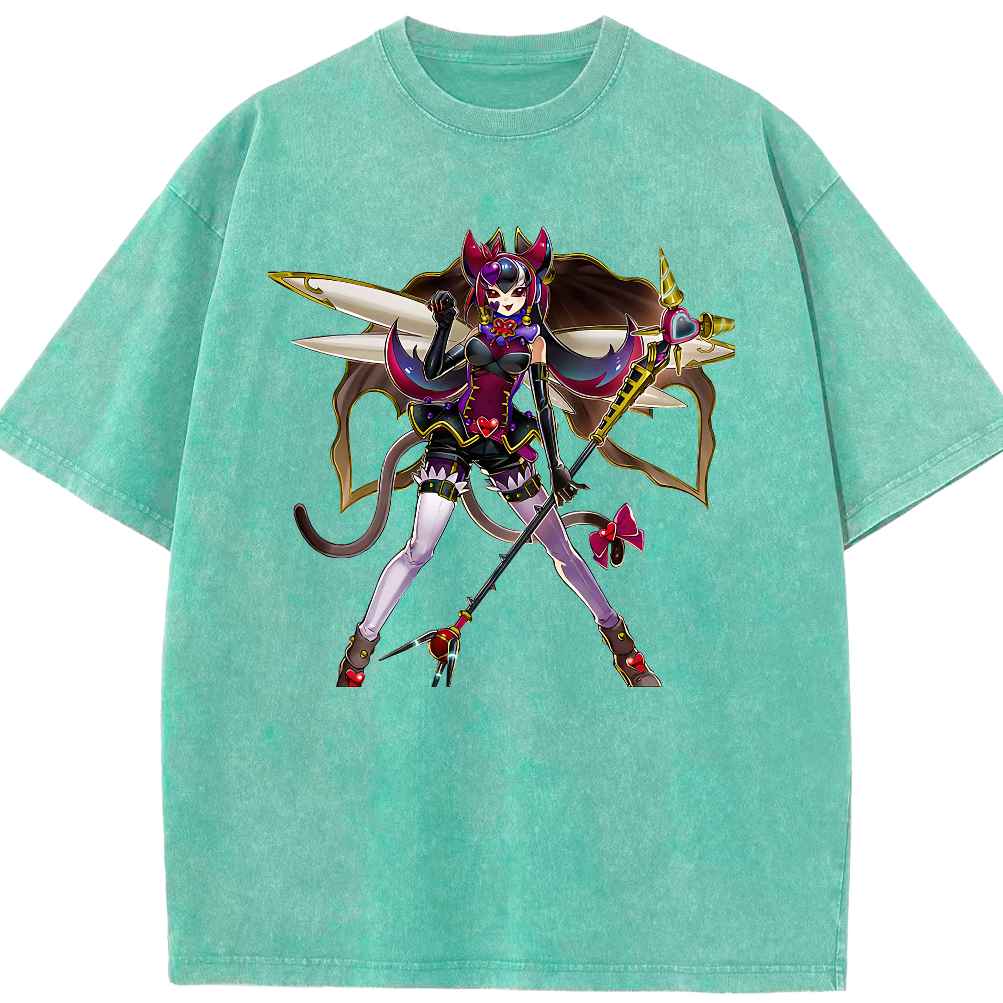 （画像用） 遊☆戯☆王 Yu-Gi-Oh! 綿100% ヴィンテージ風 半袖Tシャツ（フロントプリント）